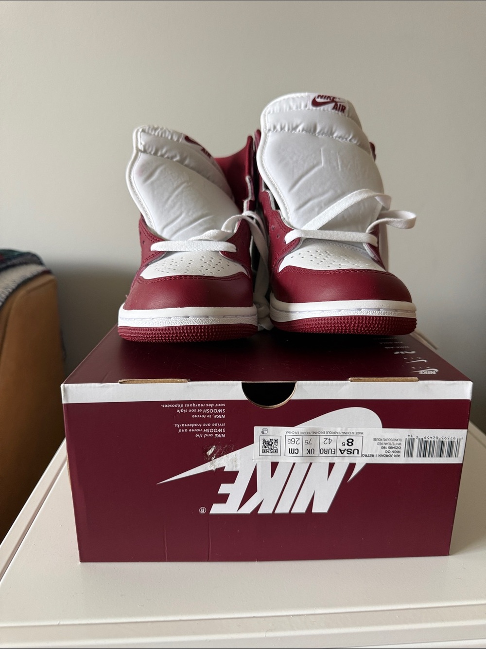 Jordan 1 Retro High OG Artisanal Team Red
